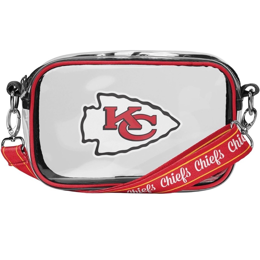 Kansas City Chiefs Clear Crossbody Bag